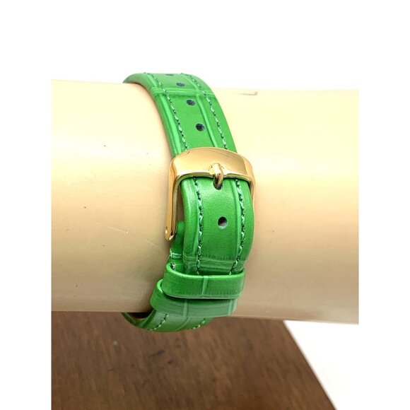 Cartier Must de Tank Women's Watch 366001 Swiss Quartz Gold Green Leather 21mm - Picture 8 of 12